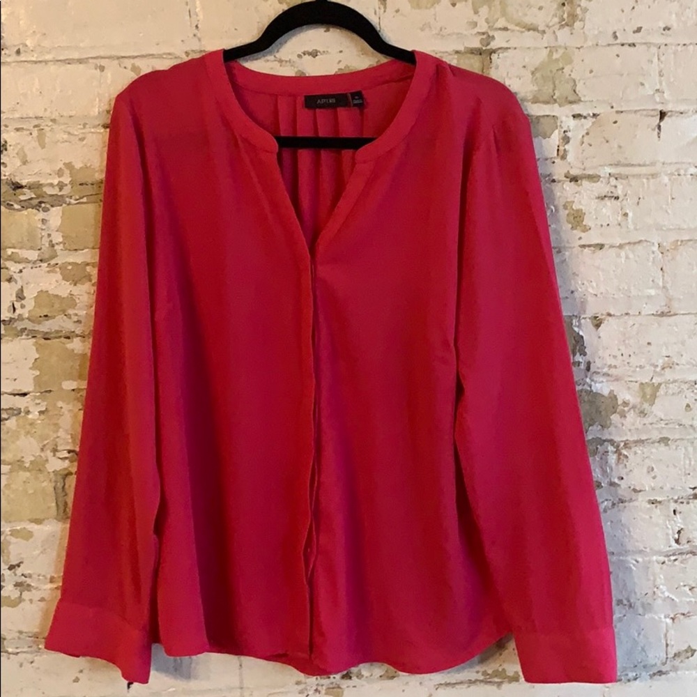 Very cute hot pink , lightweight blouse